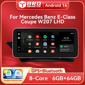 12.3" Android 14 Für Mercedes E-Klasse W207 LHD Autoradio Carplay 64GB  NTG4.0 - Bild 1 von 16