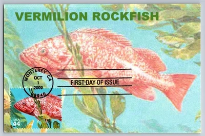 #4423a-j Kelp Forest Set of 10 FDC Maxi Cards - Image 1 of 4