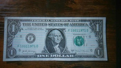 2017A Series $1 Dollar Birthday Note  Oct. 01, 1971  F10011971D  Great Shape! - Image 1 of 2