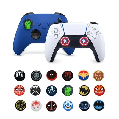 SpiderMan Deadpool Thumb Grip Caps PS5 PS4 Xbox Switch Controller Cover (1 Pair) - Image 1 of 4