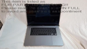 READ DESCRIPTION! Apple MacBook Pro 2019 Touch Bar 16" Laptop - Afbeelding 1 van 16