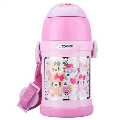 Garrafa de água ZOJIRUSHI copo 2 vias e canudo 450ml rosa SC-ZS45-PA - Imagem 1 de 4