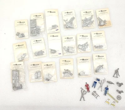 Browser O Scale Pewter Figures And Accessories 17 Kits 12 Loose - Image 1 of 4