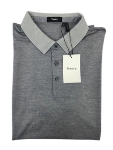 Theory Atlas Pique 2 Polo Shirt Men's Size Large New With Tags - Picture 1 of 11
