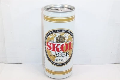 Skol Lager 440 мл Drawn Ironed Ind Coope Ltd Лондон Великобритания Открытый Низ - Изображение 1 из 4