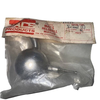 MACS Vintage HeloBall Muffler for O S Super Tigre 29-46 #5622 New Rare - Image 1 of 3