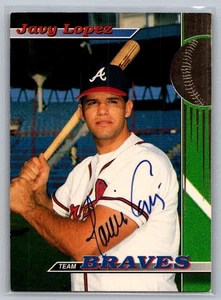 1993 Stadium Club Javy Lopez RC Auto #27 - Picture 1 of 2