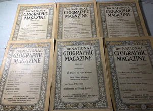 b National GEOGRAPHIC Magazine 1917 Lot of 6 Issues - Bild 1 von 4