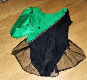 Vintage Elite Pailletten Trikot/Tanz/Majorette/Stabon/Twirler/Skatkleid*Gr.M*lesen  - Bild 1 von 6