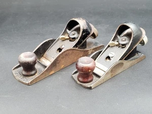 Vintage STANLEY No. 220 and 203 Block Planes Made In The USA - Picture 1 of 16