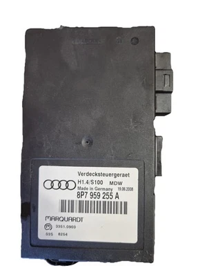 AUDI A3 8P CABRIOLET CONVERTIBILE 2008-2013 MODULO COMANDO TETTO ECU 8P7959255A - Immagine 1 di 3