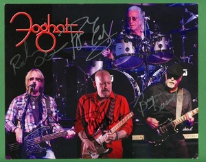 Foghat Rock Band Quartett 1975 Hit "Slow Ride" signiert 8"x10" Foto E28763 - Bild 1 von 1