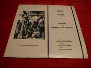 Christmas At Colorado State University 1973 LP MHS 1758 Singers Brass Cavarra - Picture 1 of 9