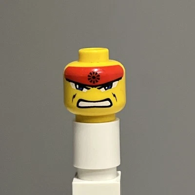 lego minifigure Head / Red Bandanna - Genuine Lego - Mini Fig Parts - Image 1 of 2
