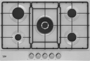 BEKO HIAW75224SXE PLACA DE GAS 75 CM, 5 FUEGOS, ACERO INOXIDABLE - Imagen 1 de 7