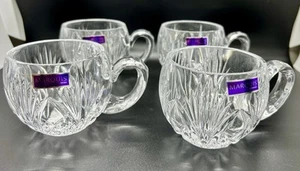 New, Waterford Marquis Cut Crystal Newberry Pattern Punch Cups set of 4 w/ Box - Picture 1 of 9