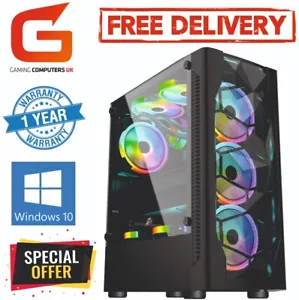 Gaming PC Core i5 32GB 120GB+500GB GT710 Win10 Computer FREE DELIVERY FASTEST PC - Picture 1 of 10