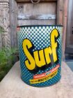 Ancient Old Original Surf Detergent Adv Tin Box Empty Without Lid