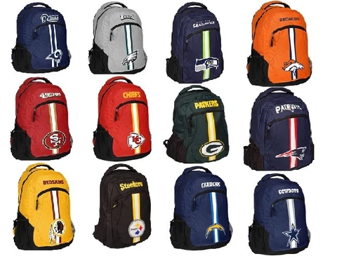 NFL Action back pack great quality new Style (Pick Your Team) Cover