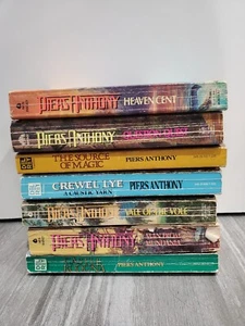 Lot of 7 Vintage Piers Anthony Paperback Xanth Series etc.. *READ* - Picture 1 of 22
