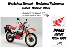 Honda XL600R XL600 R XL 600 R Service Repair Workshop Manual USB 1983 - 1984 - Picture 1 of 9