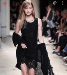 Zadig and Voltaire Deluxe “Rayane Deluxe” black lace dress with racer back Small - Picture 1 of 5
