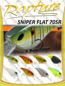 Artificiale spinning Rapture crankbait SNIPER FLAT 70SR 70mm/15.5g Floating - Picture 1 of 17