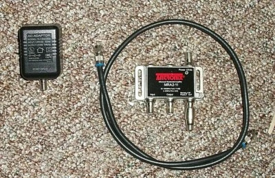 ANTRONIX AMP - MRA2-11/AC Broadband Cable TV Antenna Signal Booster WITH POWER A - Image 1 of 4