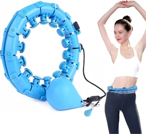 Weighted Hula Hoop – Adjustable Fit Hoop for Weight Loss - Picture 1 of 13
