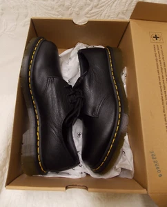 Doc Martens 1461 Virginia Lederschuhe Schwarz Damengröße 10 42 Neu mit Karton - Bild 1 von 5