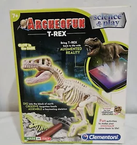 Archeofun T-Rex Scienza e Gioco Clementoni Made in Italy Dinosauro Luminoso al Buio - Foto 1 di 2