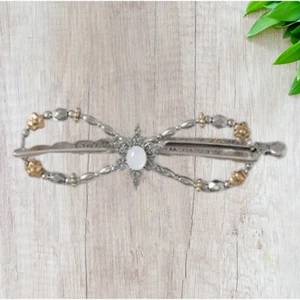 Lilla Rose Flexi - Clip 4386 Barrette Nickel Plated - Picture 1 of 1