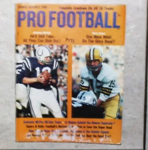 Revista De Colección 1968 Sports Review Fútbol Profesional Johnny Unitas Bart Star Retro - Imagen 1 de 7