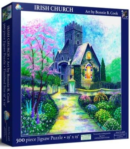 Rompecabezas SunsOut; Iglesia Irlandesa por Bonnie B. Cook; 500 piezas - Imagen 1 de 2