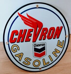 Chevron Gasoline Gas Oil Sign