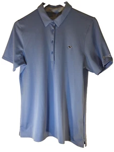 Camisa polo de rendimiento para mujer Vineyard Vines pequeña azul con logotipo de ballena golf preppy - Imagen 1 de 12
