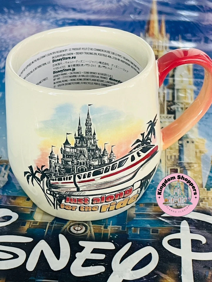 Disney Parks Monorail Please Stand Clear Of The Doors Ceramic Coffee Cup Mug Red