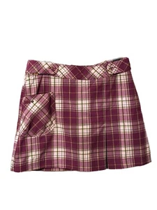 Lole Skort Athletic Purple Plaid Women’s Size 8 Quick Dry Wrinkle Free - Picture 1 of 5