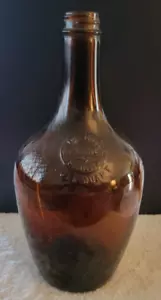 Vintage Bernsteinglas Paul Jones Whiskeyflasche ein Viertel geprägtes Siegel - Bild 1 von 4