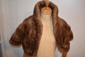 Vintage 1950 1960`s VP Mink Fur Stole Wrap - Picture 1 of 8