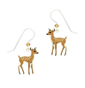 Pendientes perforados Sienna Sky Young Fawn Baby Ciervo ~Hechos a mano en Colorado~ - Imagen 1 de 4