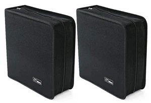 CCidea CD Case DVD Case Storage Holder-264 Capacity, 2Wallet Black - Picture 1 of 7