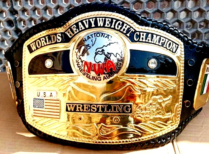 Cinturón Campeonato Mundial de Lucha Peso Pesado Globo Cúpula NWA 6MM ZINC placas Foto 1 de 4