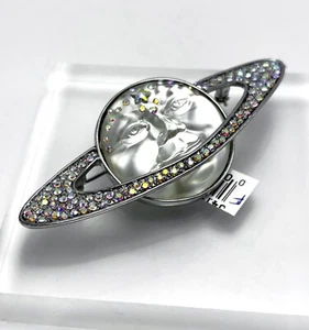 Kirks Folly Solar Galaxy Venus Seaview Moon Pin Pendant - Silvertone - NWT - Picture 1 of 10