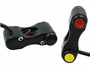 Interruptor de aluminio para motocicleta 1 pieza 7/8" (22 mm) 3 botones - 2 enganches 1 momentáneo - Imagen 1 de 4