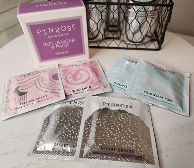 PINROSE Eau De Parfum Influencer Paquete de 6 Toallitas Fragancia PETALS. Nuevo en caja Foto 1 de 4