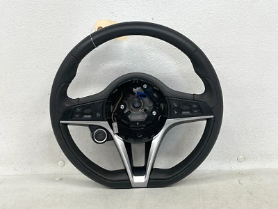 ⭐2018-2020 ALFA ROMEO STELVIO DIRECCIÓN CUERO NEGRO RUEDA CON INTERRUPTOR OEM LOTE2602 Foto 1 de 4