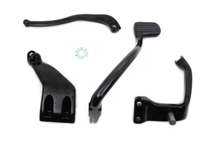 Black Further Forward Mid-Control Kit fits Harley Davidson - Picture 1 of 4