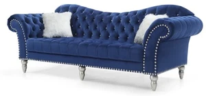 Wilshire G0953A-S Blue Sofa: Shop Now - Picture 1 of 4
