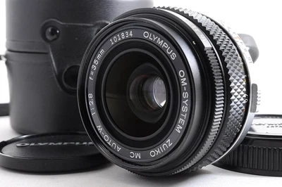 Olympus OM-System MC Auto-W 35mm F2.8 MF Lens w/ Case NEAR MINT+ From Japan - Image 1 of 4